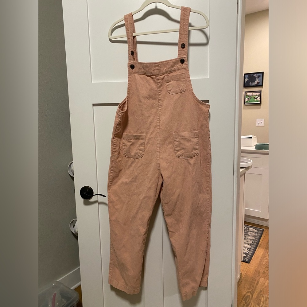 Pink Corduroy Overalls